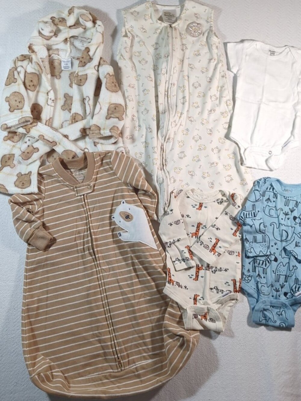Baby Boy Lot of 6 Sleep Bundle HALO SleepSack Carter's Sleep Bag, Size 0-3M